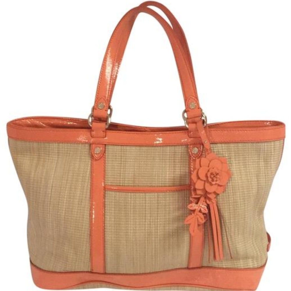 NWT Cole Haan Serena Jitney Straw Small Tote